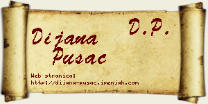 Dijana Pušac vizit kartica